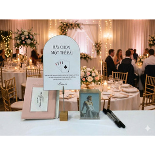 Bộ Bài Ký Tên Đám Cưới 54 Lá In Ảnh Theo Yêu Cầu – Thay Thế Sổ Ký Tên, Phụ Kiện Wedding Độc Đáo| Thao wedding