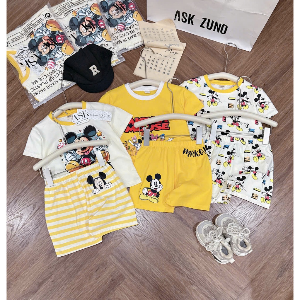 [À ƠI SHOP] H31- set 3 bộ cộc mickey cầm kẹo dơ hi- a100.335