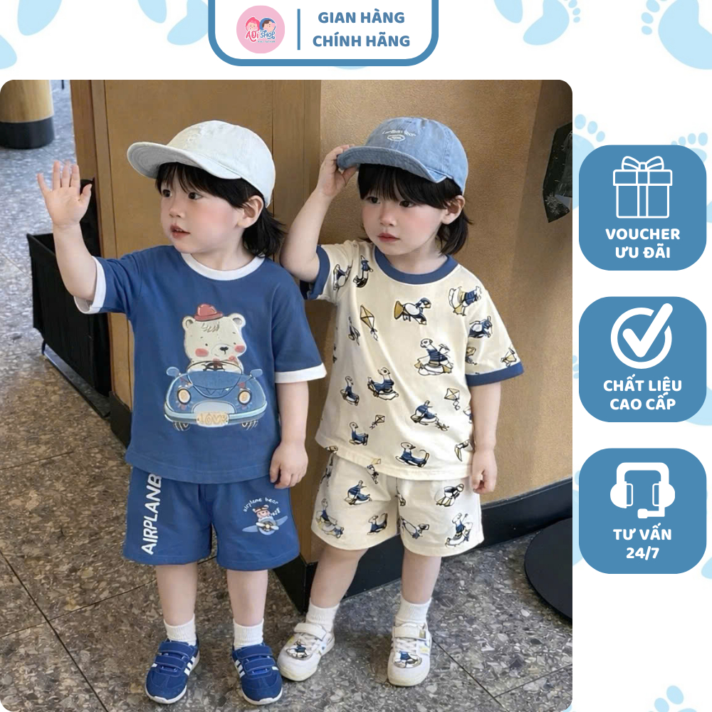 [À ƠI SHOP] D28- set 3 bộ cộc vịt đi máy bay- a100.337