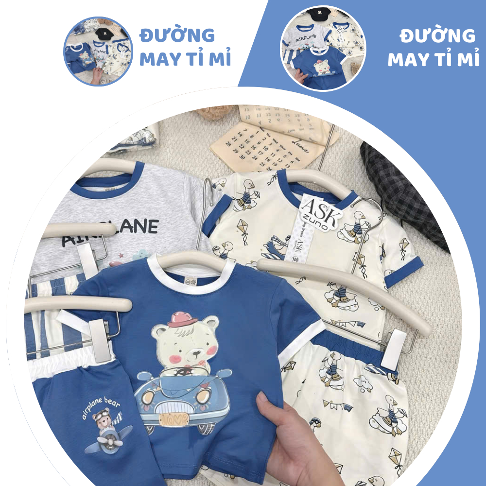 [À ƠI SHOP] D28- set 3 bộ cộc vịt đi máy bay- a100.337