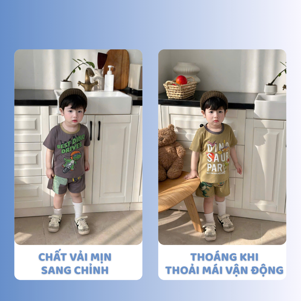 [À ƠI SHOP] N66- set 3 bộ cộc khủng long trượt ván- a100.336
