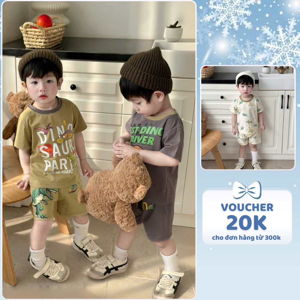 [À ƠI SHOP] N66- set 3 bộ cộc khủng long trượt ván- a100.336