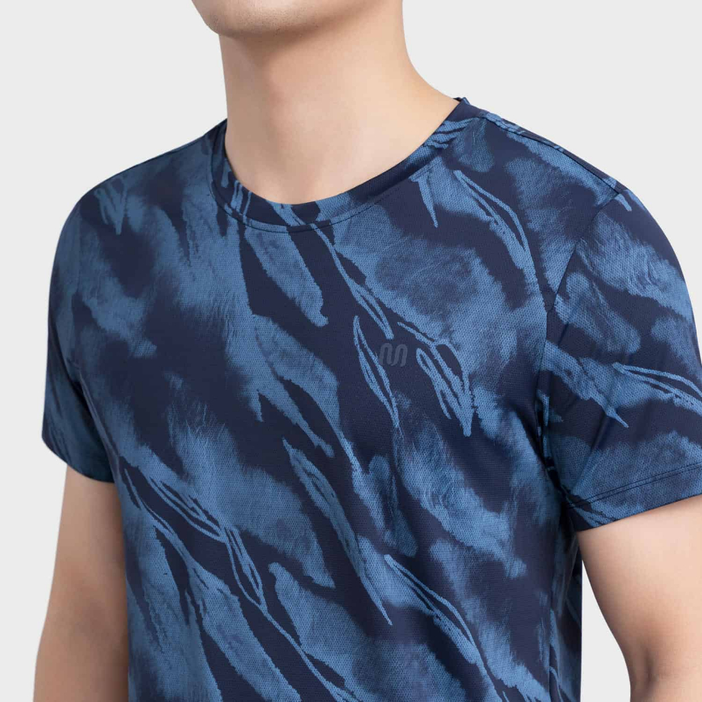 Áo Thun Nam Insidemen Hoa Văn Cá Tính Vải Polyamide Spandex, Regular Fit  ITS027MAH0