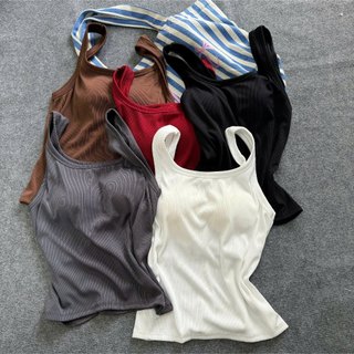 Áo Ba Lỗ Nữ Bigsize Có Mút Ngực Vải Tăm Lạnh Co Giãn Form Ôm Tôn Dáng 50-92kg A343