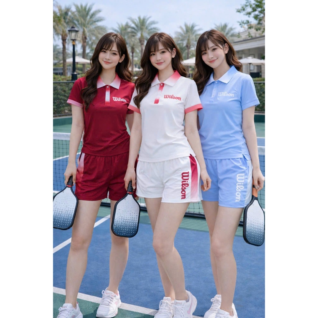[PICKLEBALL NEW 26] Set thể thao nữ, Bộ đùi hai lớp tập pickleball, tennis, gofl...