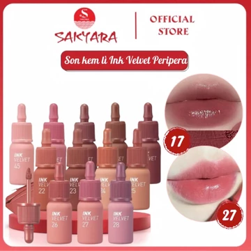 Son Kem Lì INK VELVET PERIPERA , Son Kem Peripera Ink Velvet 26 Well Made Nude 4g - Màu Cam Hồng Trà Sữa