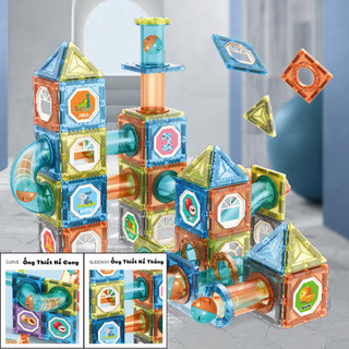 Đồ Chơi Lắp Ghép Khối Nam Châm Magnetic Block 42-132 Chi Tiết–Bộ Xây Dựng Thông Minh Phát Triển Tư Duy, Sáng Tạo Cho Bé