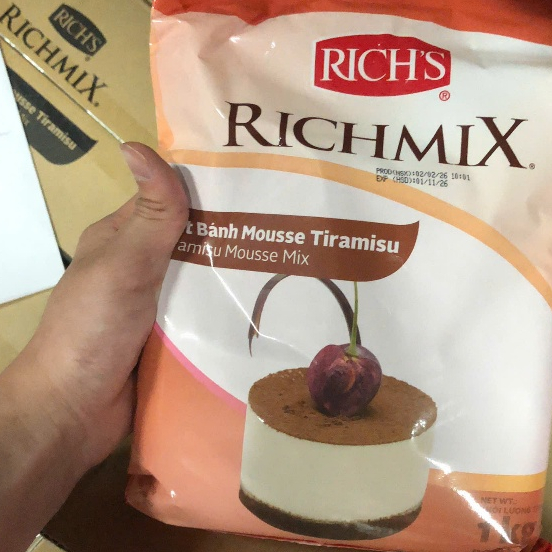 Bột bánh mousse tiramisu Rich's Richmix