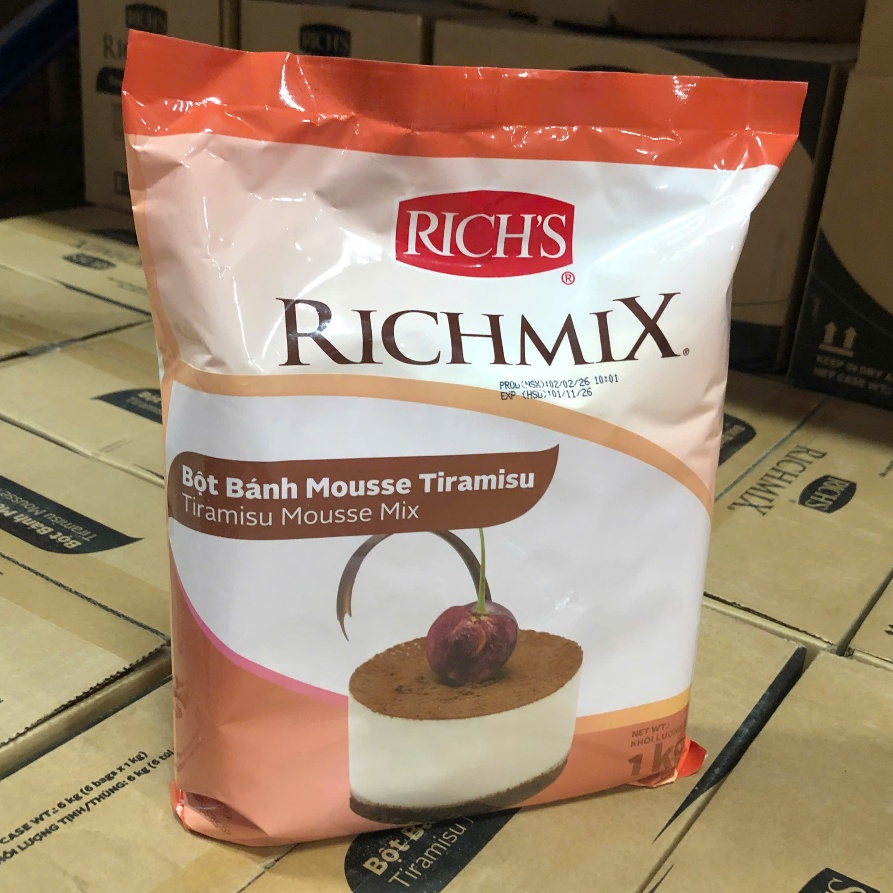 Bột bánh mousse tiramisu Rich's Richmix