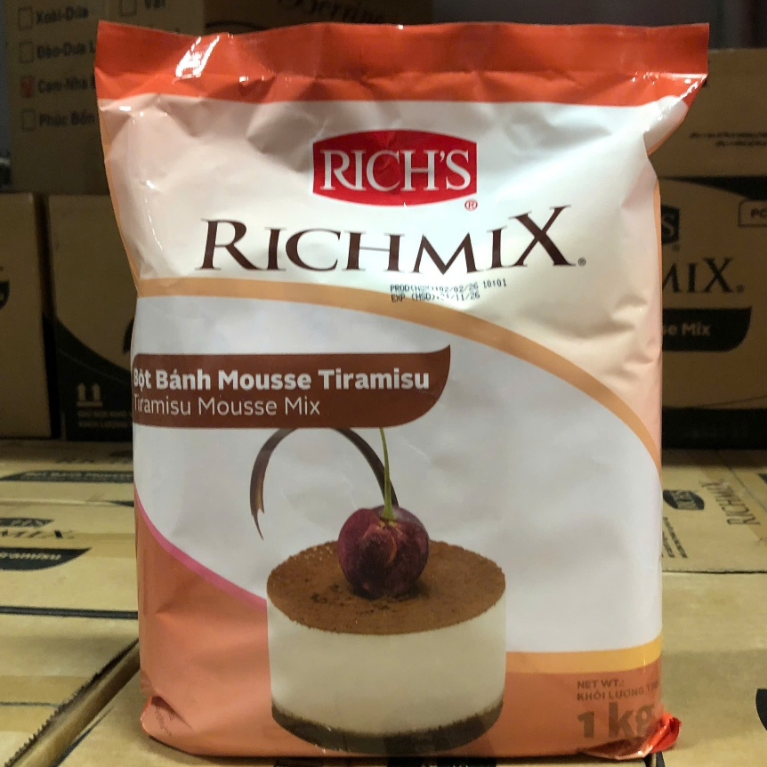 Bột bánh mousse tiramisu Rich's Richmix