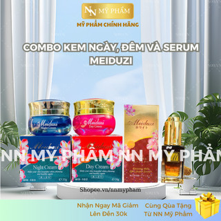 Combo Kem Ngày, Kem Đêm và Serum Truyền Trắng Meiduzi - Hàng Chính Hãng