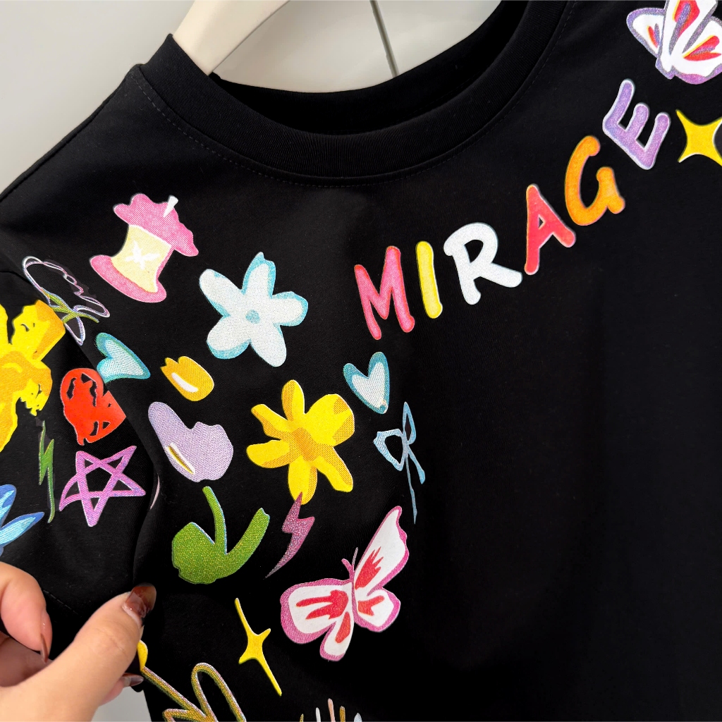 Áo Thun Mirage In Chữ Sắc Màu Local Brand Chất 100% Cotton Mềm Mịn Thoáng Mát.