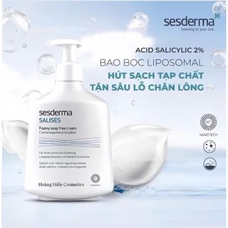 Bộ Đôi Sữa Rửa Mặt Không Xà Phòng Sesderma Hidraven / Salises Foamy Soap Free Cream (250ml - 300ml)