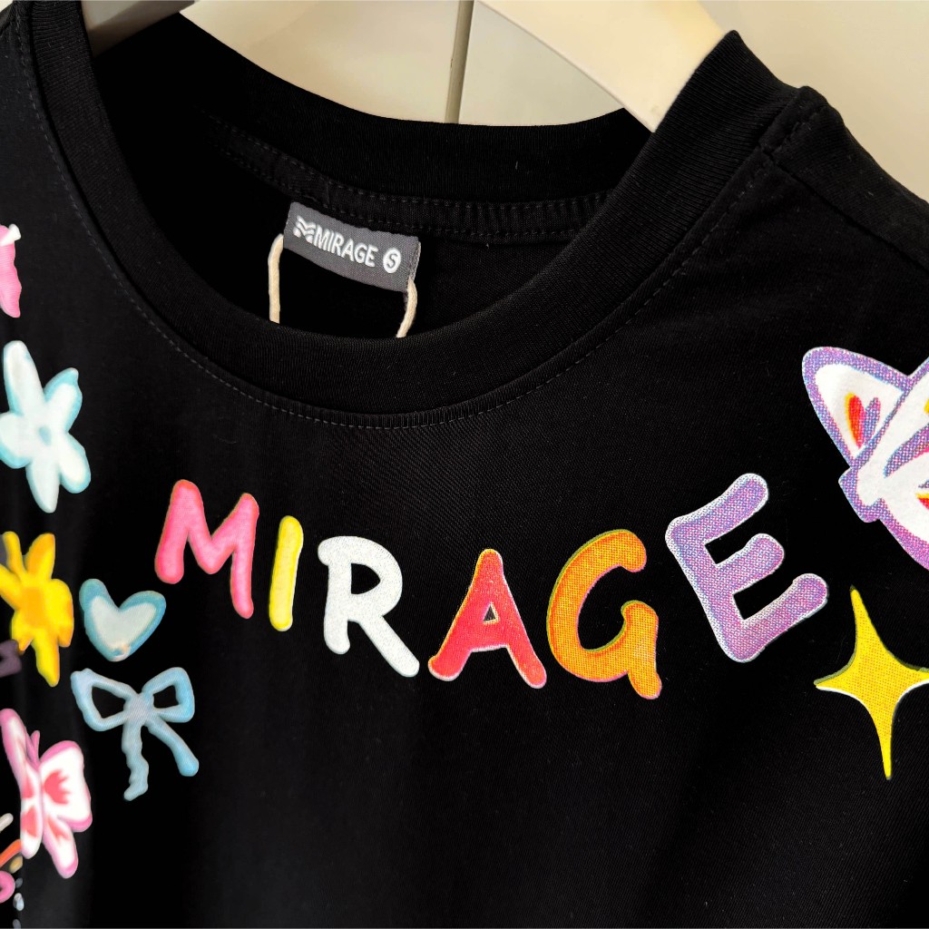 Áo Thun Mirage In Chữ Sắc Màu Local Brand Chất 100% Cotton Mềm Mịn Thoáng Mát.
