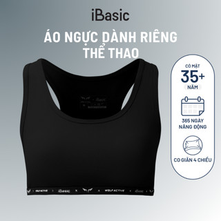 Áo ngực nữ croptop Wolf Active x iBasic lưng chữ U thể thao không gọng mút mỏng BRAW161