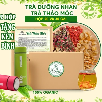 Trà dưỡng nhan trà thảo mộc trà đông trùng 7 vị - 9 vị Hộp 20 gói và 30 gói - Trà An, trà thanh nhiệt, trà 7 vị