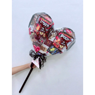 Bó Kẹo Trái Tim Dễ Thương 💖 | Quà Tặng Sinh Nhật – Valentine – Tỏ Tình | Gậy bánh kẹo hình trái tim | Quà tặng ngừoi yêu