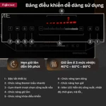 Bếp từ đôi inverter 4400W mặt kính chống xước, Nhập Khẩu FUJIHOME IC2622 nấu nhanh cảm ứng trượt — ảnh 8