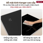 Bếp từ đôi inverter 4400W mặt kính chống xước, Nhập Khẩu FUJIHOME IC2622 nấu nhanh cảm ứng trượt — ảnh 4