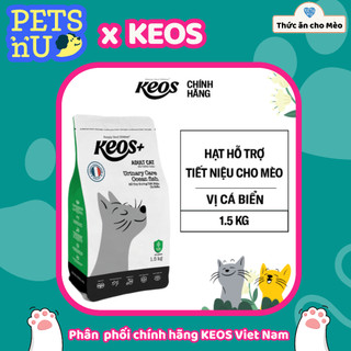 [PP CHÍNH HÃNG] [TIẾT KIỆM] COMBO 2 Hạt Keos+ hỗ trợ tiết niệu cho mèo, vị cá biển (1,5kg)  – KM SỐC! LÊN ĐƠN L