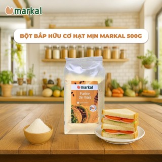 Bột bắp hữu cơ hạt mịn Markal 500g Làm Bánh, Tạo Độ Sánh Cho Món Ăn - Natural Market