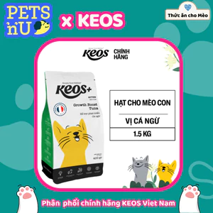 KEOS+ TAHH mèo con với công thức hỗ trợ phát triển 400G - KM SỐC! LÊN ĐƠN LÀ CÓ QUÀ