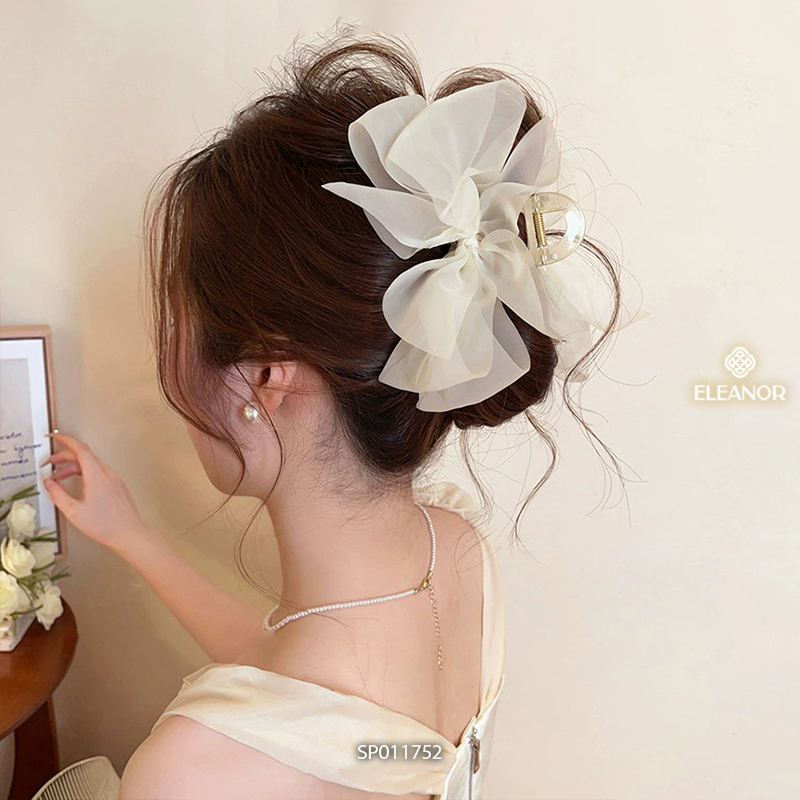 Kẹp tóc nữ Eleanor Accessories kẹp càng cua loại lớn phụ kiện tóc kẹp tóc nơ tiểu thư 11742