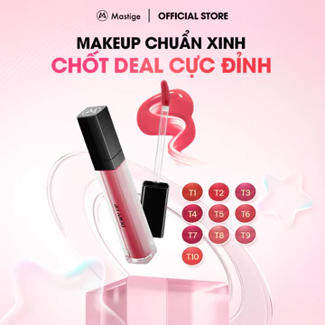Son Tint Bóng lâu trôi Mastige Dewy Tint - 3 lớp căng bóng, bền màu 6h, dưỡng ẩm, căng mọng