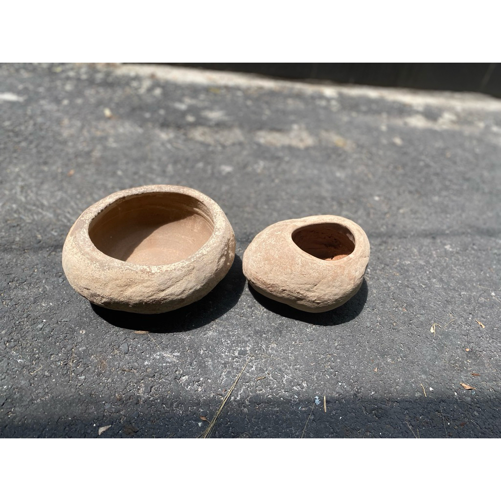 Chậu Trứng Méo-Chậu Đất Nung-VUONCOCHAU tặng kèm lót chậu