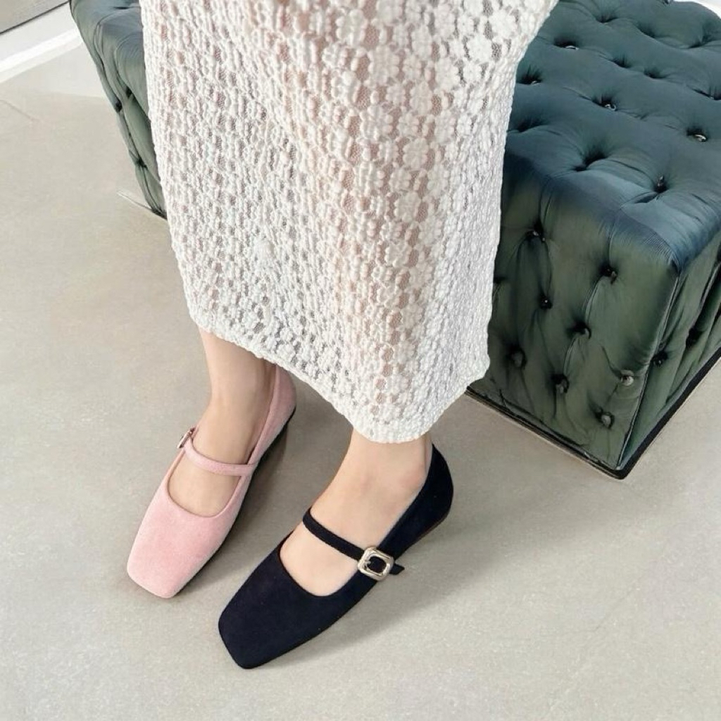 { sale lớn } giàu bệt nữ da nỉ mũi vuông gắn khóa xinh xỉu