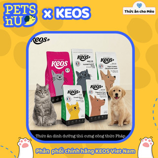 [PP CHÍNH HÃNG] Hạt Keos+ Cho Chó Mèo 350g/400g – Nhiều Vị: Mèo Con / Tiết Niệu / Búi Lông / Tiêu Hoá / Năng Lượng