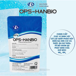 (Combo 10 gói) HANBIO 227Gram - Giúp cải thiện chất lượng nước, phân hủy mùn bã hữu cơ trong ao tôm, cá