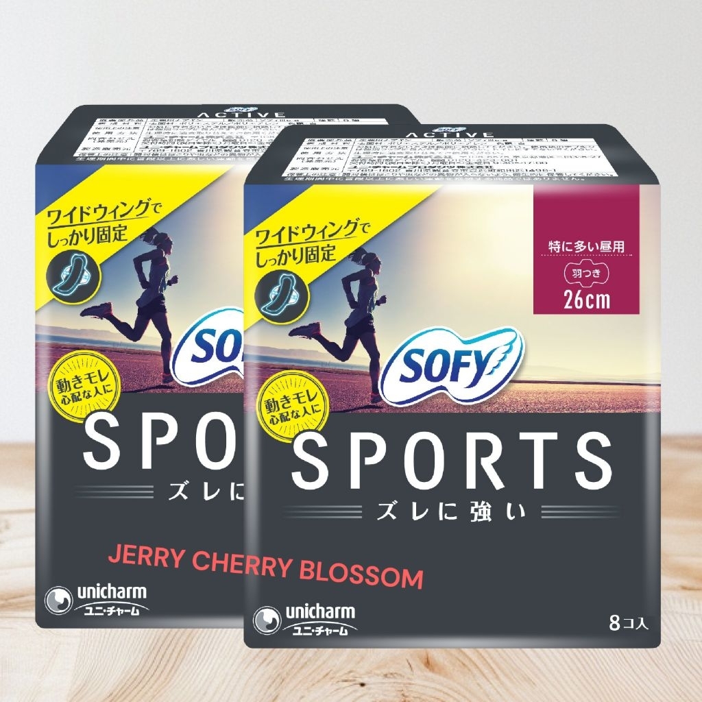 combo 2 gói sofy Sports Nhật Bản 26cm 8 miếng/gói