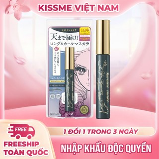 Mascara Kissme Chuốt  Cong Và Dài Mi Chống Lem Trôi Kissme Long And Curl Bản Giới Hạn Màu Xám Tro 52