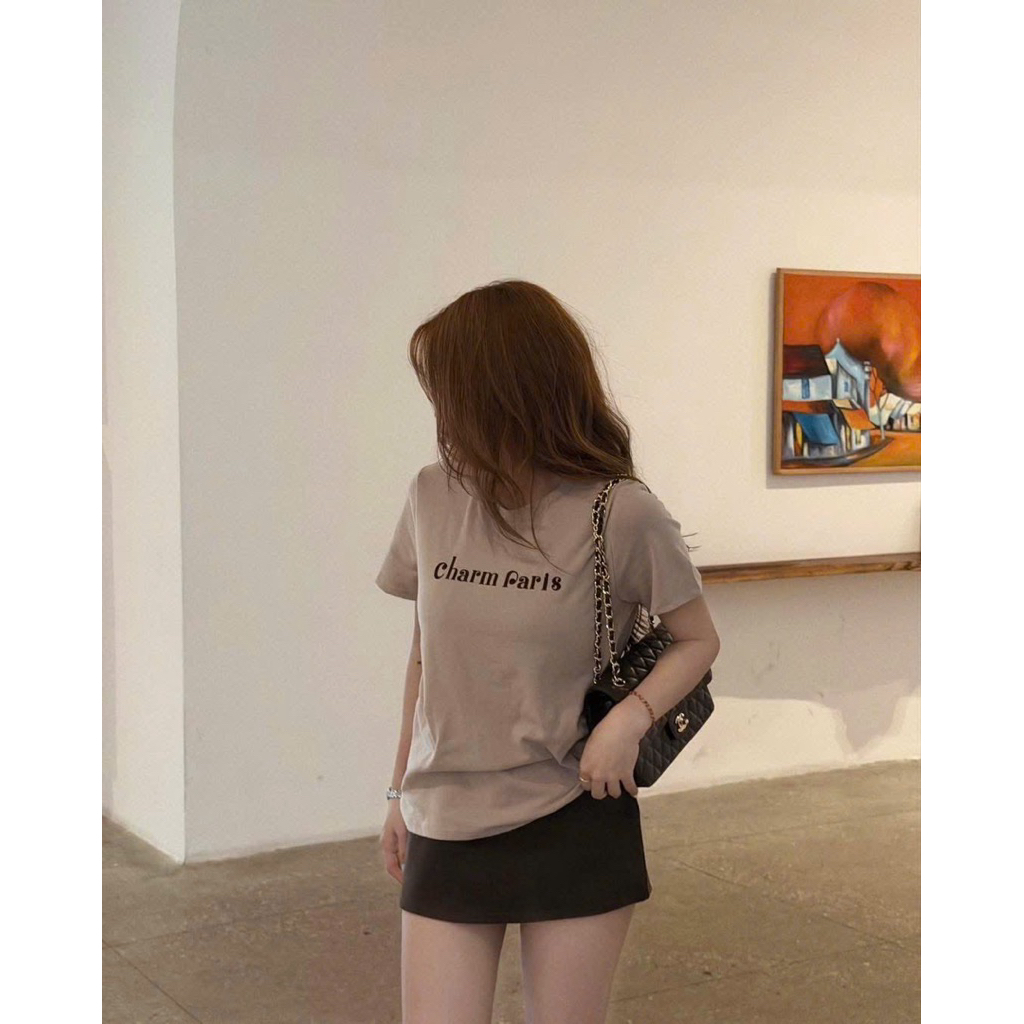 [𝐒𝐮𝐙𝐲] Phông Charm Vintage Miêu QCCC (48-56kg)