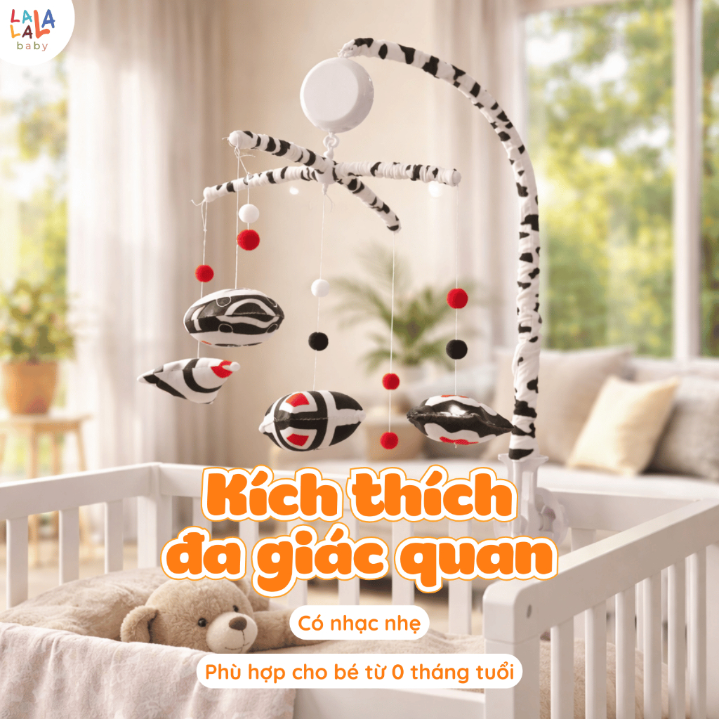Đồ chơi treo cũi phát nhạc Lalala baby đồ chơi treo nôi cho trẻ 36 bài hát Baby Crib Mobile