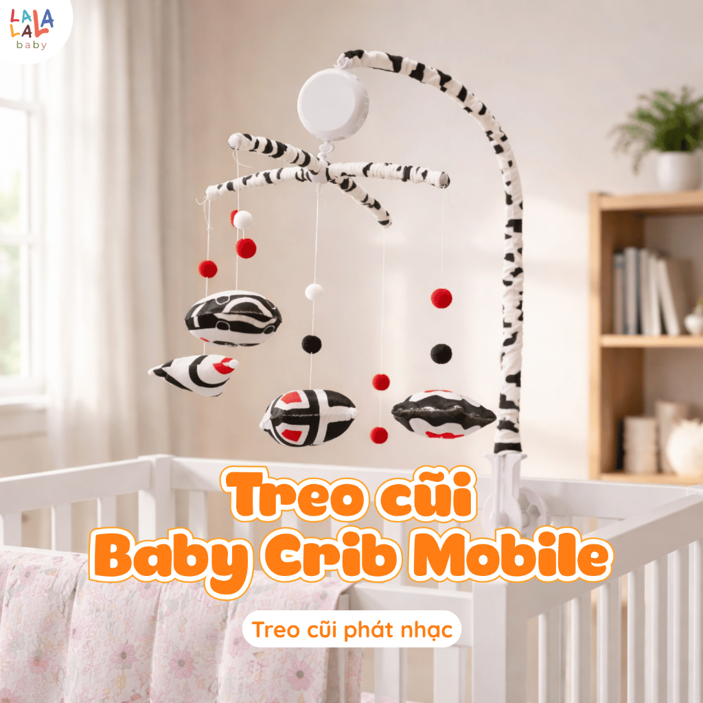 Đồ chơi treo cũi phát nhạc Lalala baby đồ chơi treo nôi cho trẻ 36 bài hát Baby Crib Mobile