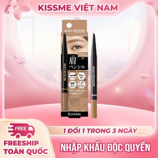 Chì Kẻ Lông Mày Tự Nhiên Lõi Sáp Siêu Mịn Kissme Heavy Rotation Màu Nâu Tro 03 (0,09G)