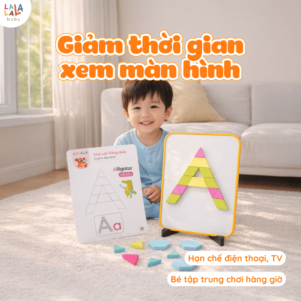 Đồ chơi xếp hình nam châm Lala Wooderland Cao Cấp phát triển tư duy sáng tạo logic cho bé thương hiệu Lalala baby