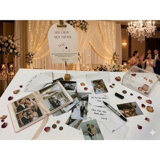 Bộ Bài Ký Tên Đám Cưới 54 Lá In Ảnh Theo Yêu Cầu – Thay Thế Sổ Ký Tên, Phụ Kiện Wedding Độc Đáo| Thao wedding