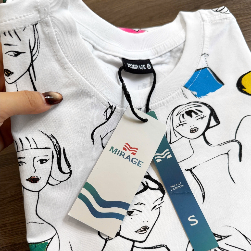 Áo Thun Mirage In Full Local Brand Chất 100% Cotton Mềm Mịn Thoáng Mát