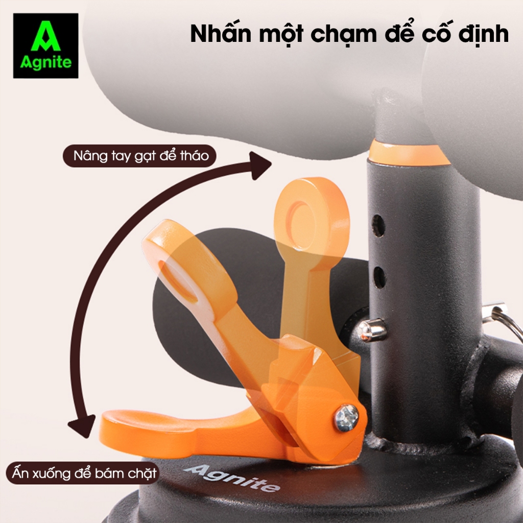 [Tặng Dây Kháng Lực] Dụng Cụ Tập Bụng Agnite Đa Năng Đế Hút Chân Không Chắc Chắn,Giảm Eo Hiệu Quả Tại Nhà