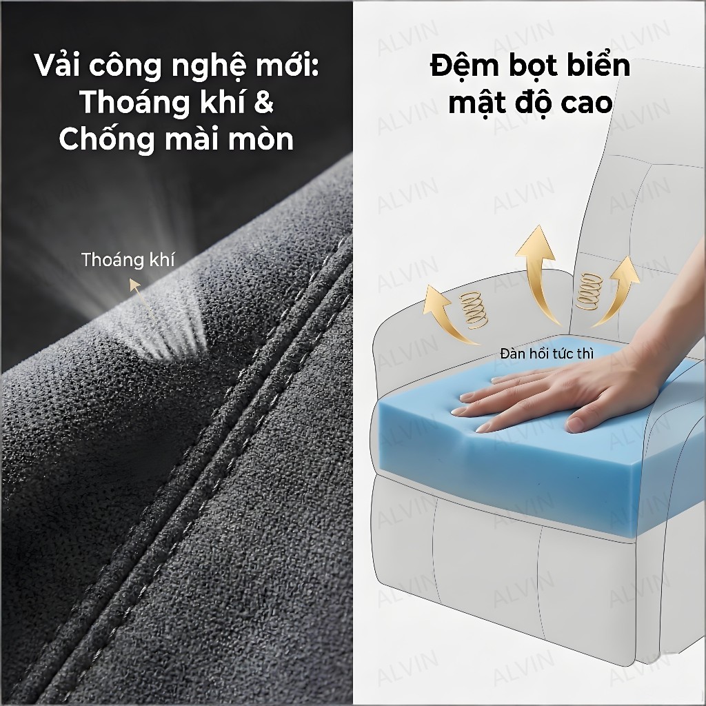 ALVIN Ghế sofa Điều chỉnh độ cao bằng điện tựa lưng điều chỉnh được Khả năng chịu tải cực mạnh Ổn định vượt trội | BigBuy360 - bigbuy360.vn