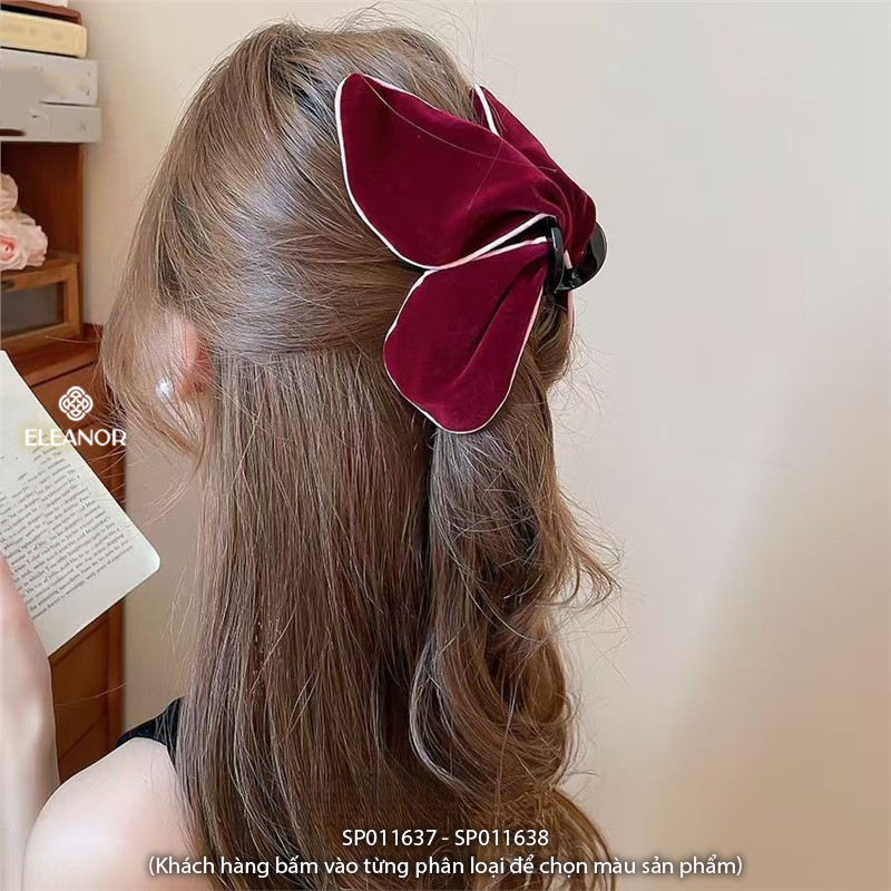 Kẹp tóc nữ càng cua Eleanor Accessories thiết kế hình hồ điệp đính charm đá phụ kiện tóc 10929