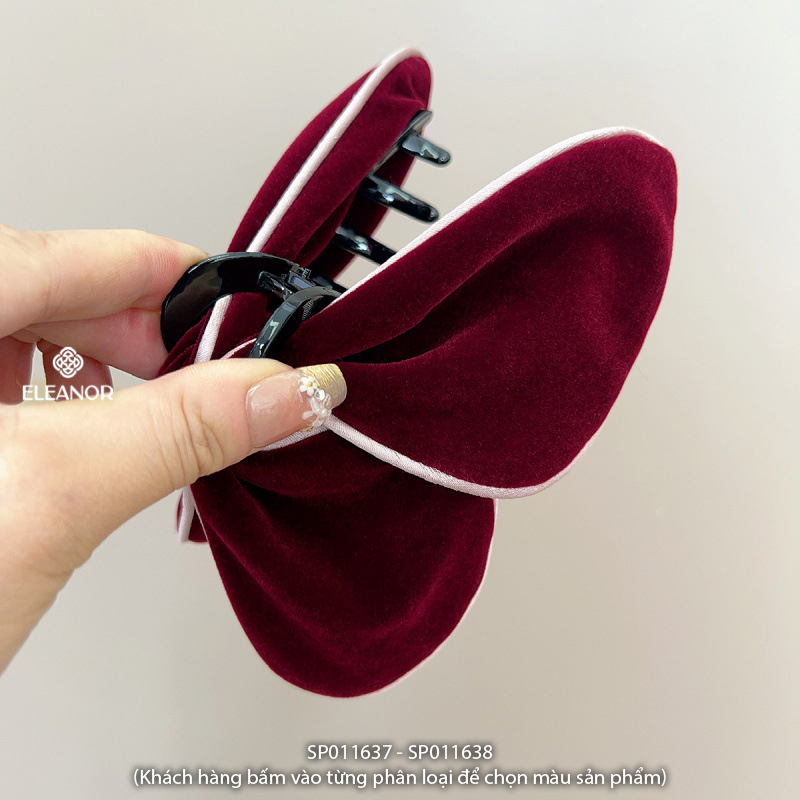 Kẹp tóc nữ càng cua Eleanor Accessories thiết kế hình hồ điệp đính charm đá phụ kiện tóc 10929