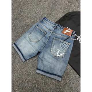 Quần Short Jeans Nam Rách Nhẹ Wash Bụi Túi Họa Tiết – Quần Jean Lửng Nam Co Giãn Đẹp Cá Tính Streetwear