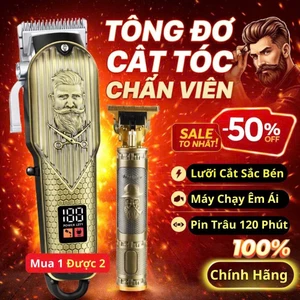 Tông Đơ Cắt Tóc Chấn Viền Cao Cấp Kizu K739, Tăng Đơ Barber Không Dây, Cắt Êm, Pin Trâu Cạo Viền Nét