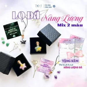 Lọ Đá Thạch Anh Mix 2 Màu – Thu Hút Năng Lượng Tích Cực, Hỗ Trợ Tình Duyên, Trang Trí