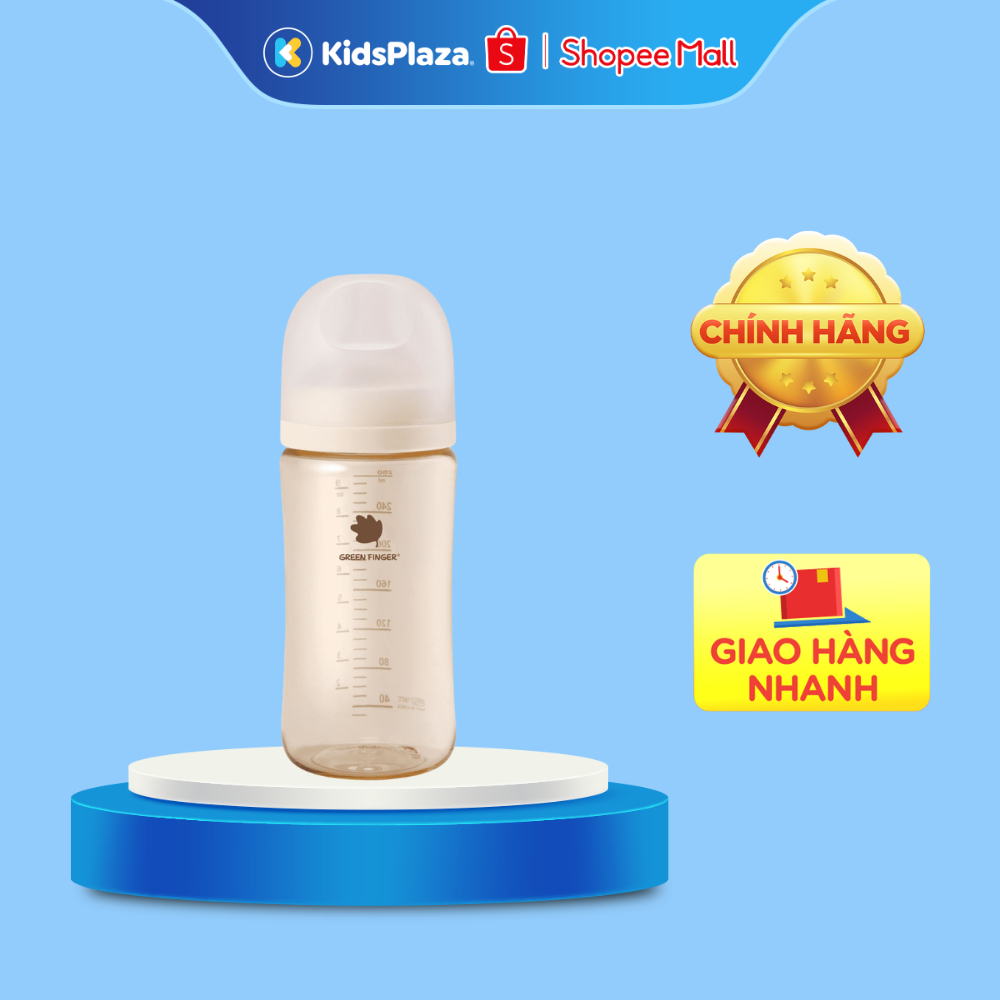 Bình sữa Green Finger Bebegrow PPSU 160ml/ 280ml (Màu kem) | Shopee ...