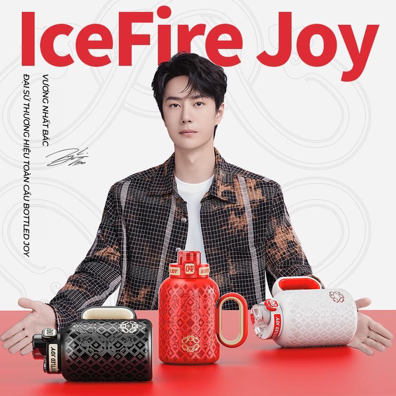 Bottled Joy CoolJoy 0.5L, bình giữ nhiệt inox 316, 2 lớp, giữ nhiệt 12h, có ống hút, phù hợp gym, đạp xe, du lịch.